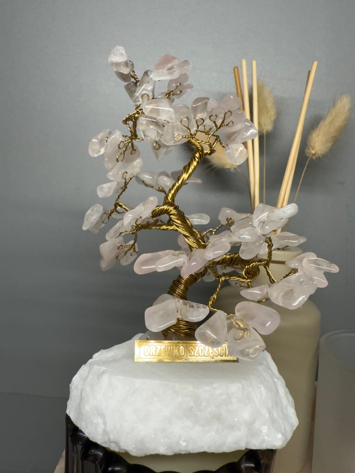 Arbre du bonheur QUARTZ ROSE