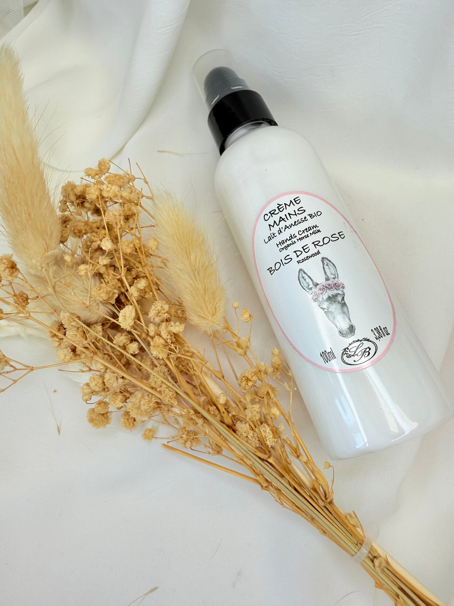 Crème main au Lait d’ânesse BOIS DE ROSE bio