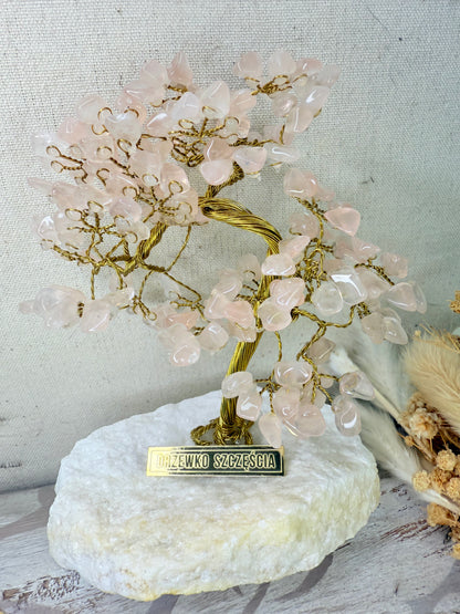 Arbre du bonheur QUARTZ ROSE