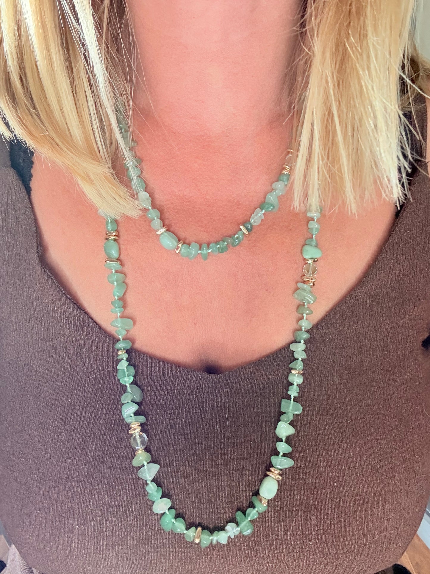Sautoir AVENTURINE