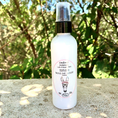 Crème main au Lait d’ânesse BOIS DE ROSE bio