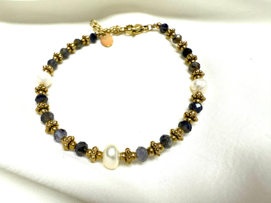 Bracelet AGATE BLEU